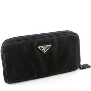 Prada Tessuto zip around wallet nylon